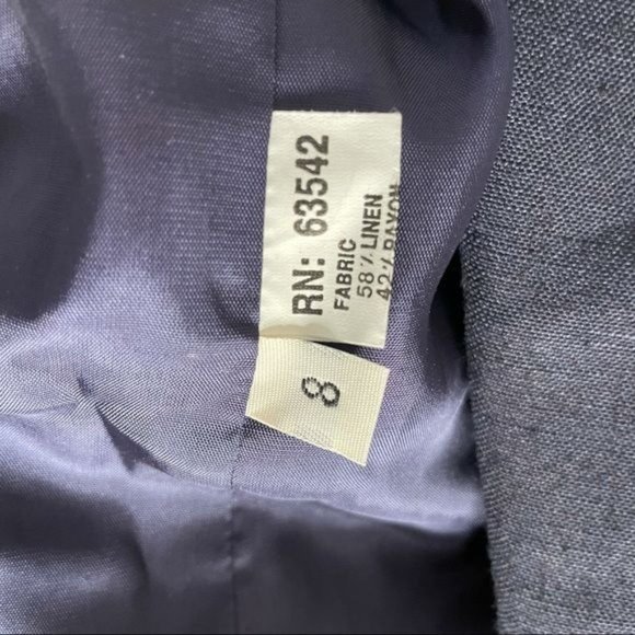 giorgio sant angelo gold collection nautical skirt suit black w/ red trim sz 8 - Picture 4 of 10